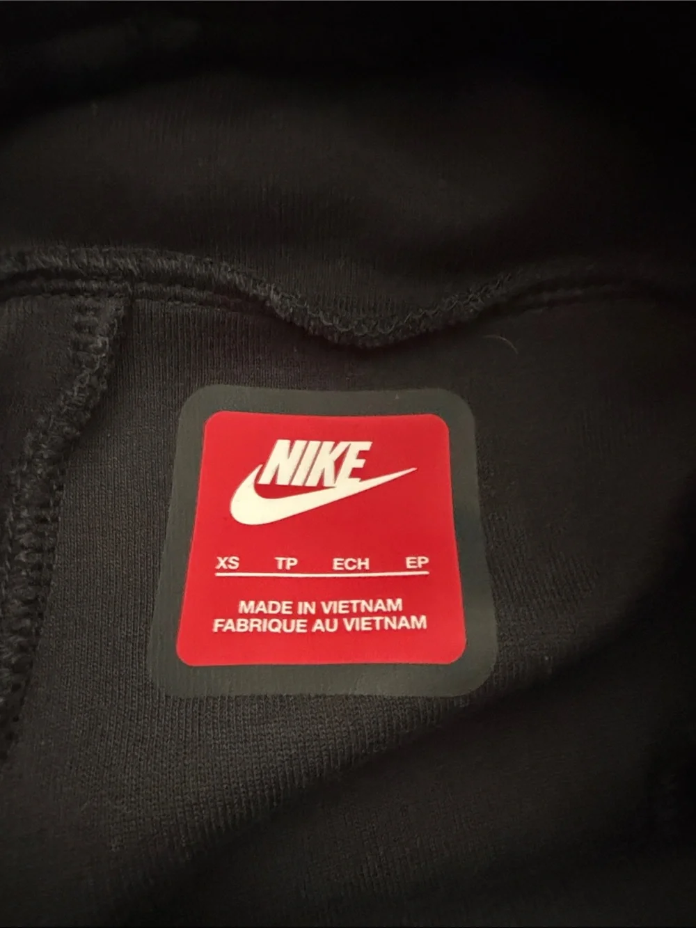 NikeTech Black Jogger Sweatpants with Drawstring